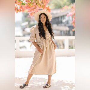 NWT Myrah Penaloza Valentina Dress in Harvest Moon Burnt Orange.